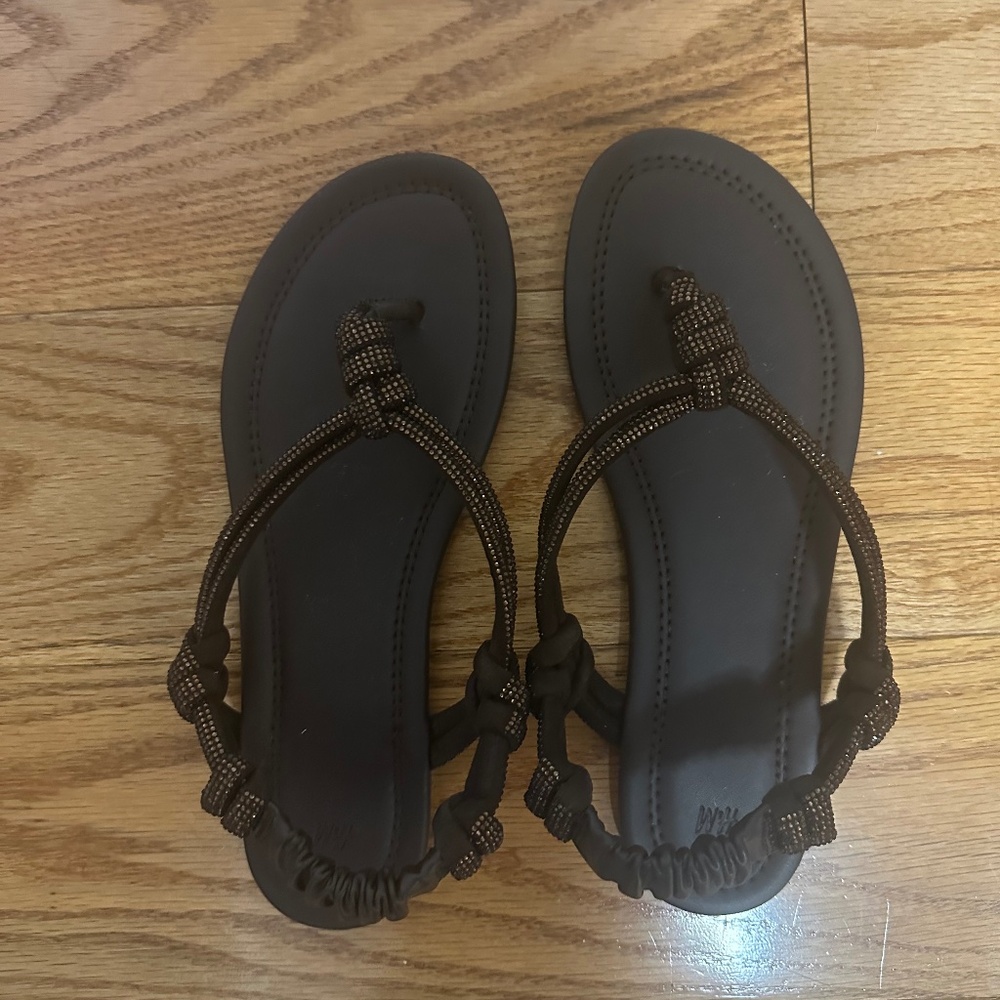 H&M RHINESTONE-EMBELLISHED SANDALS